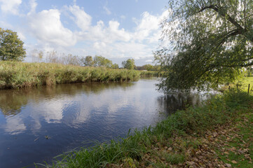Fototapeta na wymiar The Winkel river in Abcoude, The Netherlands