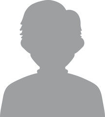 Hand drawn, modern, man avatar profile icon (or portrait icon). User flat avatar icon, sign, profile male symbol