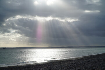 Face clouds over the sea