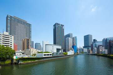 Fototapeta na wymiar 大阪中之島の都市風景