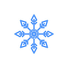 Vector of Snowflake snow flake design template icon illustration