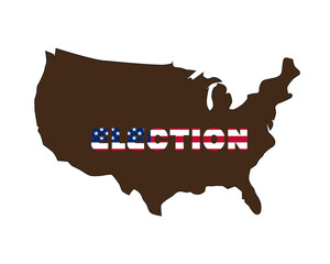 USA election 2020 in vector art