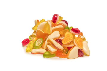 Assorted tasty gummy candies.