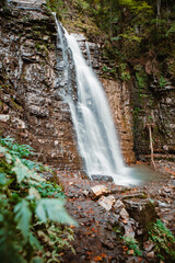 Fototapeta na wymiar view of waterfall in forest