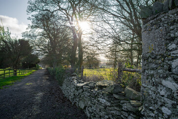 Ancient Stonework at Iron age Monastic Site, Ireland
