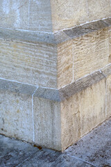 Corner of stone border