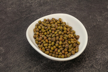 Vegetarian cuisine - dry green lentil