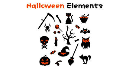 Halloween vector elements
