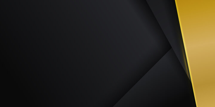 Yellow black abstract geometric triangles background. Vector illustration design for presentation, banner, cover, web, flyer, card, poster, game, texture, slide, magazine, and powerpoint. 