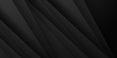 Dark black abstract business background with shadow overlap layers