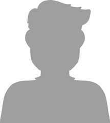 Hand drawn, modern, man avatar profile icon (or portrait icon). User flat avatar icon, sign, profile male symbol