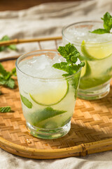 Boozy Refreshing Rum Mint Mojito Cocktail