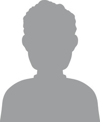 Hand drawn, modern, man avatar profile icon (or portrait icon). User flat avatar icon, sign, profile male symbol