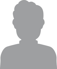 Hand drawn, modern, man avatar profile icon (or portrait icon). User flat avatar icon, sign, profile male symbol