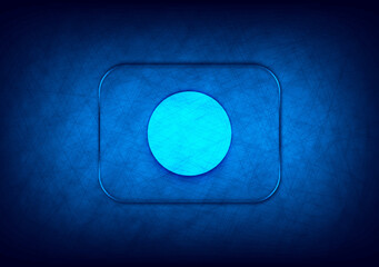 Record icon abstract digital design blue background