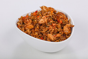 Asian style Fried rice with prawn