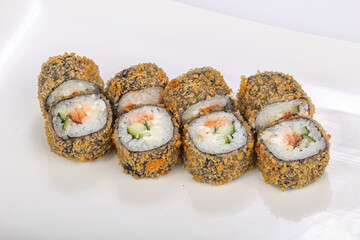 Japanese cuisine - tempura roll with fish