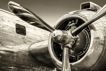 radial engine of an historical aircraft