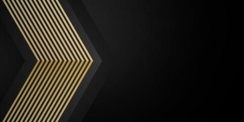 Gold black abstract business background with luxury gold triangles. Vector illustration design for business presentation, banner, cover, web, flyer, card, poster, game, texture, slide, magazine