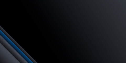 Abstract blue light line power on black shadow design modern luxury futuristic background vector illustration