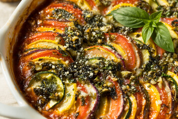 Homemade Warm Veggie Ratatouille Casserole