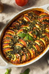 Homemade Warm Veggie Ratatouille Casserole