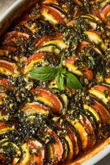 Homemade Warm Veggie Ratatouille Casserole