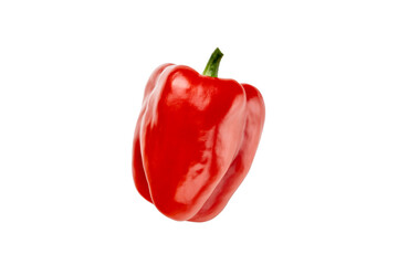 red bell pepper on a white background