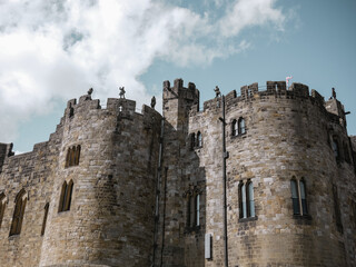Fototapeta na wymiar English castle walls