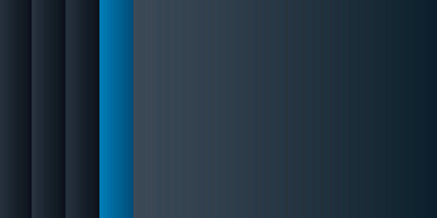 Blue black abstract background vector with blank space for text and 3D metallic futuristic layers
