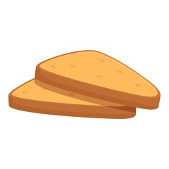 Breakfast sandwich icon. Cartoon of breakfast sandwich vector icon for web design isolated on white background