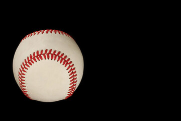 baseball on black