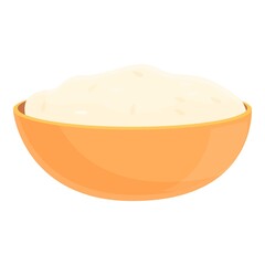 Floor bowl icon. Cartoon of floor bowl vector icon for web design isolated on white background