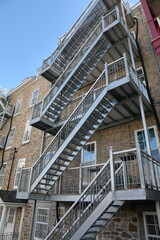 Metal staircase, Quebec city
