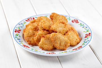 chicken nuggets on the white board