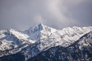 Obraz premium cime innevate inverno Natale 