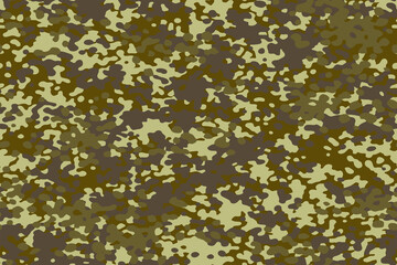 Full seamless khaki camouflage texture pattern vector. Army skin design for textile fabric printing and wallpaper. Design for fashion and home design.