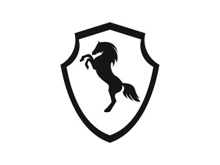 Shield horse icon vector illustration eps10
