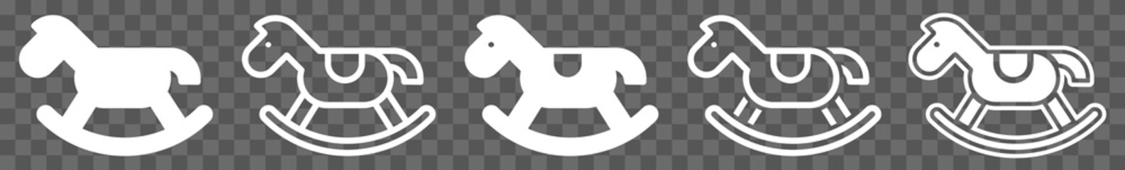 Rocking Horse Icon | Isolated Vector