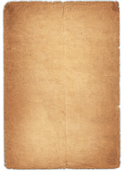 Old paper 1960 isolated on a white background