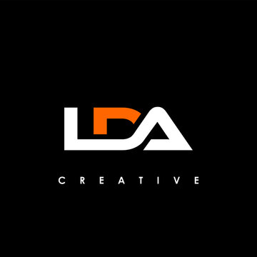 LDA Letter Initial Logo Design Template Vector Illustration	
