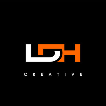 LDH Letter Initial Logo Design Template Vector Illustration	
