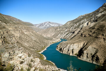 Fototapeta na wymiar Sulak canyon - the pearl of Dagestan, Russia