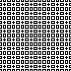 Fototapeta premium Abstract Cross Pattern Dots Logo generative computational art illustration