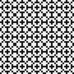 Fototapeta premium Abstract Cross Pattern Dots Logo generative computational art illustration