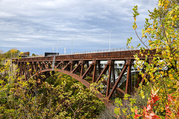 old bridge over the river