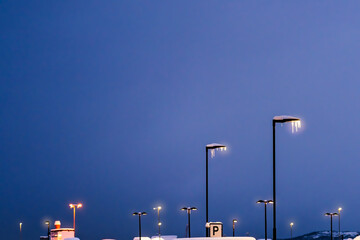 Street parking lamps in winter © Pav-Pro Photography 