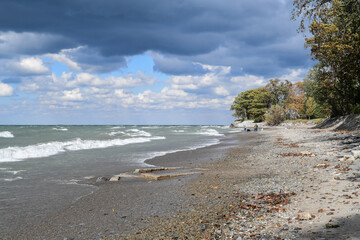 beach in the morning