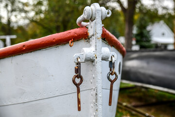 old bow of historic boat