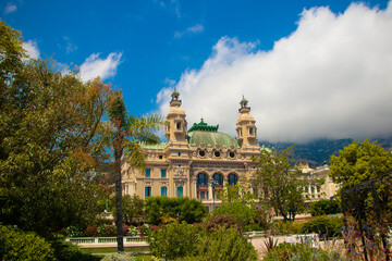 Fototapeta premium view of the palace from monaco